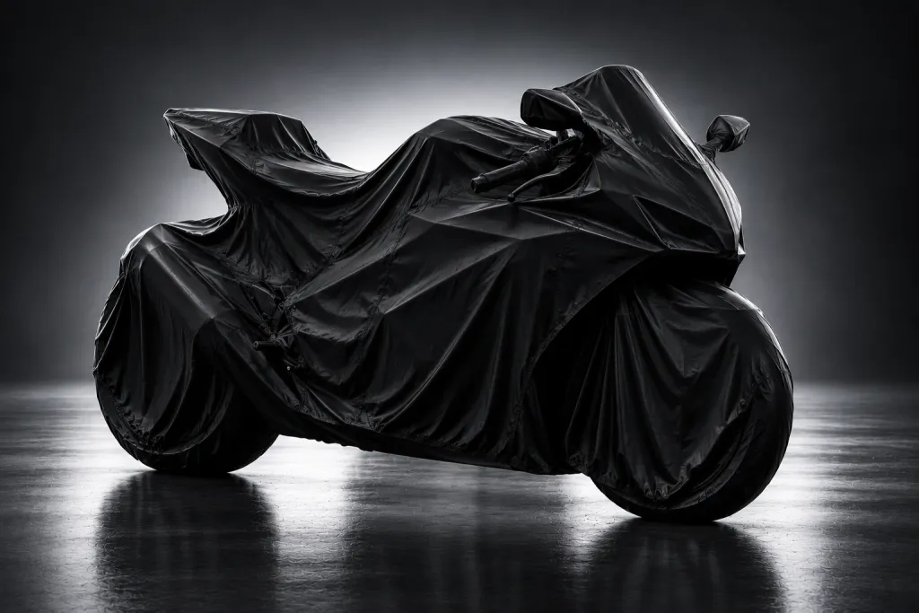Placeholder image of a covered motorcycle, not a photo of this motorcycle