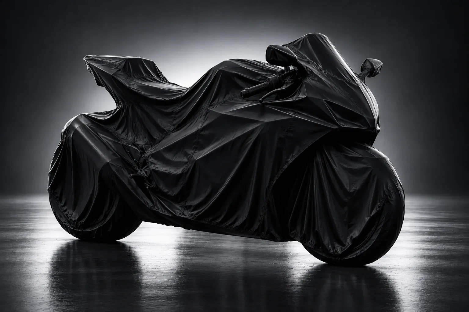 Placeholder image of a covered motorcycle, not a photo of this motorcycle